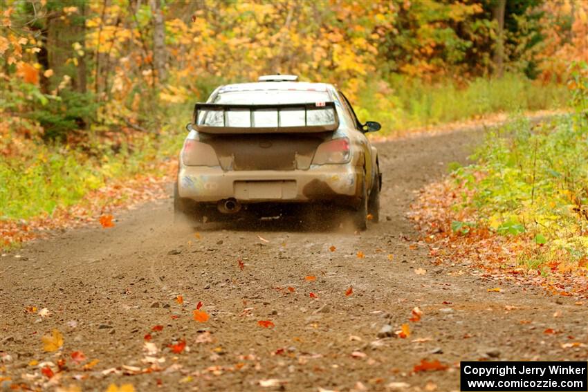 Matt James / Jackie James Subaru Impreza on SS13, Trouble.