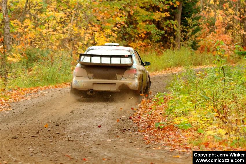 Matt James / Jackie James Subaru Impreza on SS13, Trouble.