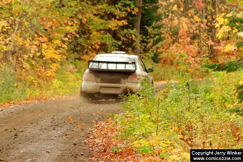 Matt James / Jackie James Subaru Impreza on SS13, Trouble.