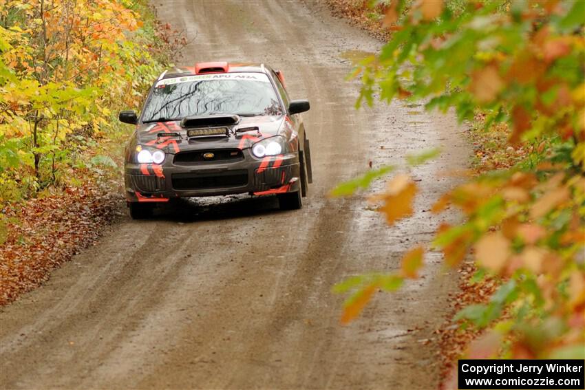 Gabe Jacobsohn / Ian Nelson Subaru WRX STi on SS13, Trouble.