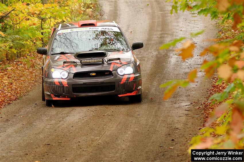 Gabe Jacobsohn / Ian Nelson Subaru WRX STi on SS13, Trouble.