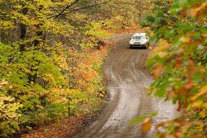 Camden Sheridan / Jeremy Frey Subaru Impreza Outback Sport on SS13, Trouble.