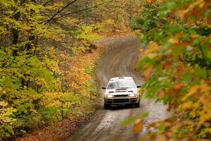 Camden Sheridan / Jeremy Frey Subaru Impreza Outback Sport on SS13, Trouble.