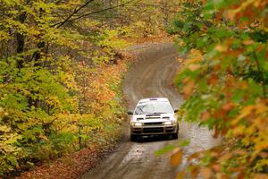 Camden Sheridan / Jeremy Frey Subaru Impreza Outback Sport on SS13, Trouble.