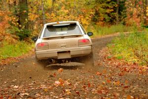 Camden Sheridan / Jeremy Frey Subaru Impreza Outback Sport on SS13, Trouble.