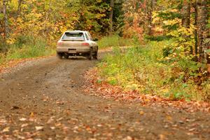 Camden Sheridan / Jeremy Frey Subaru Impreza Outback Sport on SS13, Trouble.