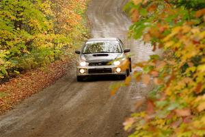 Jonathon Nagel / Liz Austin Subaru Impreza 2.5RS on SS13, Trouble.