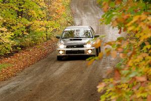 Jonathon Nagel / Liz Austin Subaru Impreza 2.5RS on SS13, Trouble.