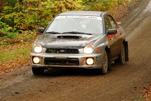 Jonathon Nagel / Liz Austin Subaru Impreza 2.5RS on SS13, Trouble.