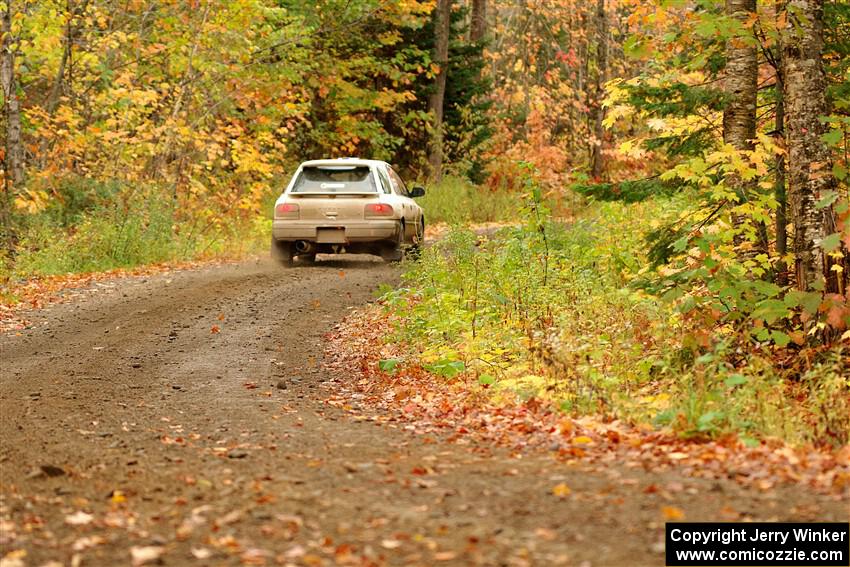 Camden Sheridan / Jeremy Frey Subaru Impreza Outback Sport on SS13, Trouble.