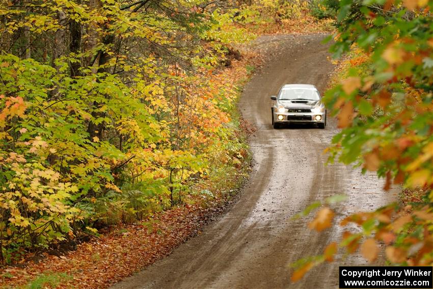 Jonathon Nagel / Liz Austin Subaru Impreza 2.5RS on SS13, Trouble.