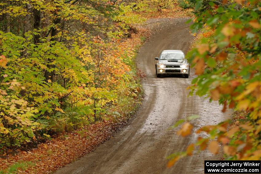 Jonathon Nagel / Liz Austin Subaru Impreza 2.5RS on SS13, Trouble.