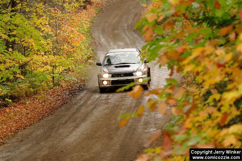 Jonathon Nagel / Liz Austin Subaru Impreza 2.5RS on SS13, Trouble.