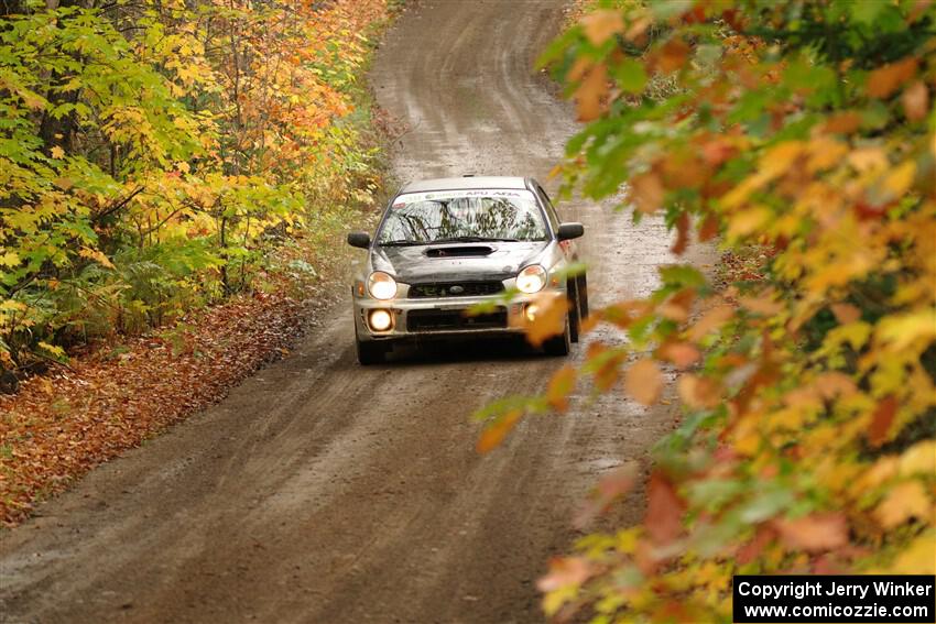 Jonathon Nagel / Liz Austin Subaru Impreza 2.5RS on SS13, Trouble.