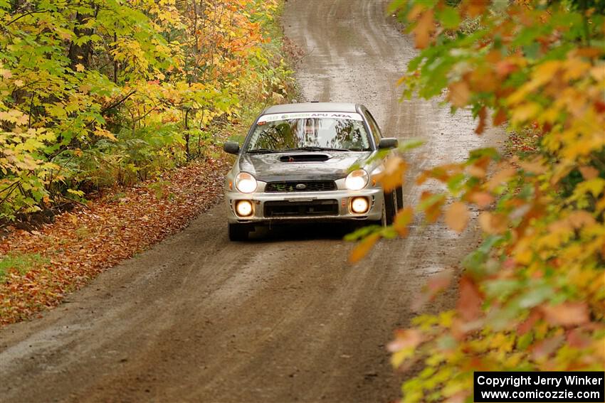 Jonathon Nagel / Liz Austin Subaru Impreza 2.5RS on SS13, Trouble.