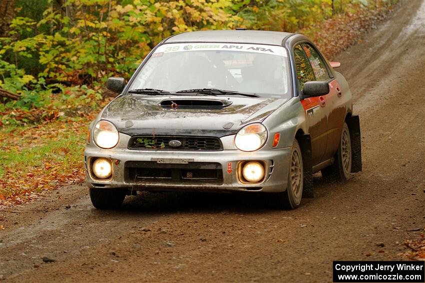 Jonathon Nagel / Liz Austin Subaru Impreza 2.5RS on SS13, Trouble.