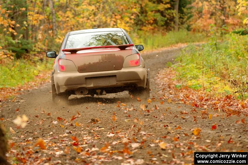 Jonathon Nagel / Liz Austin Subaru Impreza 2.5RS on SS13, Trouble.