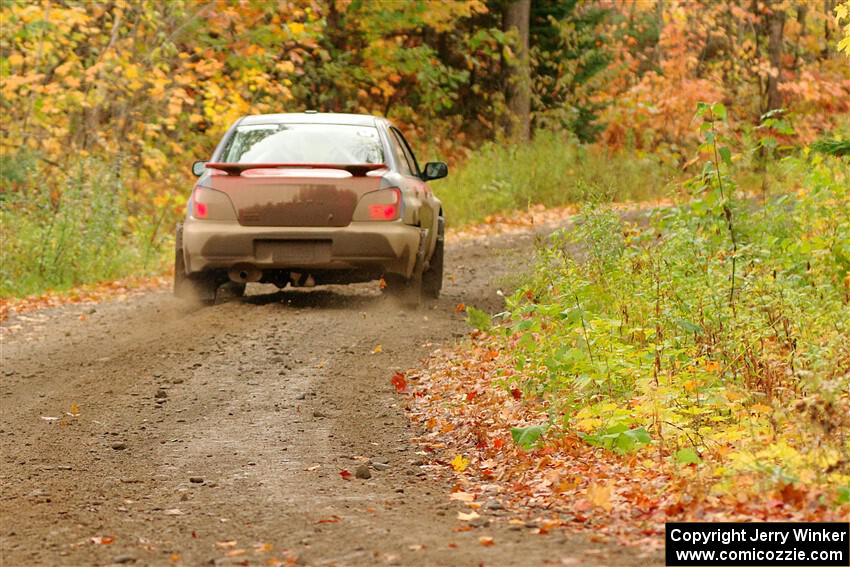 Jonathon Nagel / Liz Austin Subaru Impreza 2.5RS on SS13, Trouble.