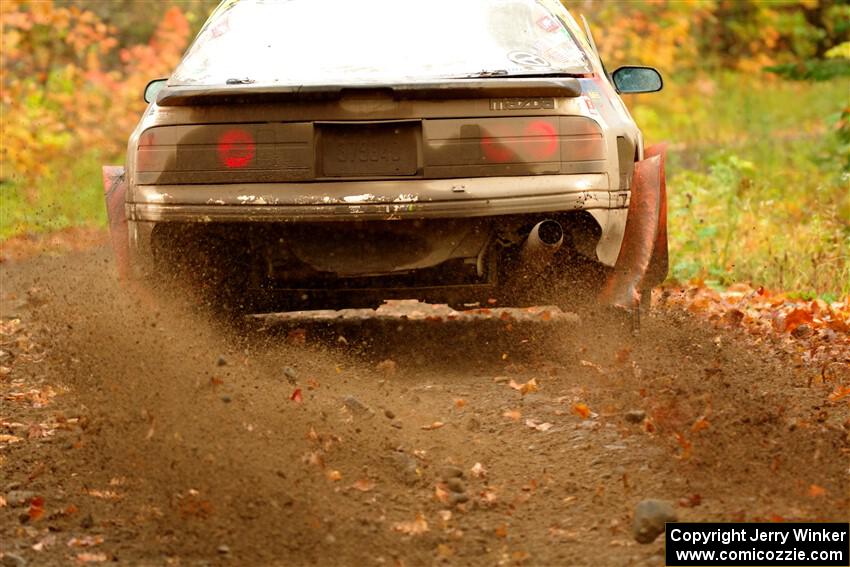 Kevin Schmidt / Kyle Roberts Mazda RX-7 on SS13, Trouble.