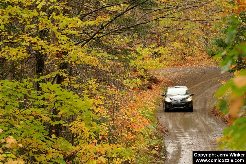 Tommy Cadwalader / Stefan Trajkov Mazda 2 on SS13, Trouble.