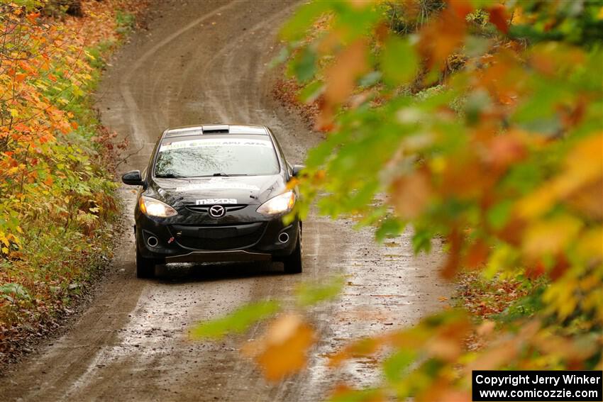 Tommy Cadwalader / Stefan Trajkov Mazda 2 on SS13, Trouble.