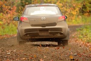 Tommy Cadwalader / Stefan Trajkov Mazda 2 on SS13, Trouble.