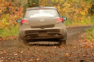 Tommy Cadwalader / Stefan Trajkov Mazda 2 on SS13, Trouble.