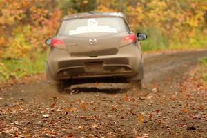 Tommy Cadwalader / Stefan Trajkov Mazda 2 on SS13, Trouble.