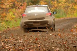 Tommy Cadwalader / Stefan Trajkov Mazda 2 on SS13, Trouble.