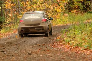 Tommy Cadwalader / Stefan Trajkov Mazda 2 on SS13, Trouble.