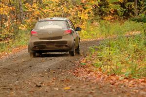 Tommy Cadwalader / Stefan Trajkov Mazda 2 on SS13, Trouble.