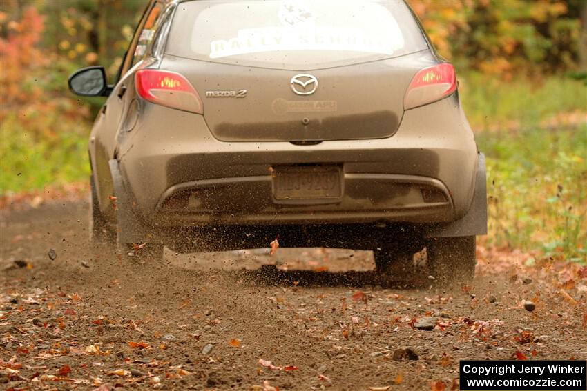 Tommy Cadwalader / Stefan Trajkov Mazda 2 on SS13, Trouble.