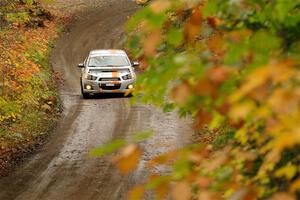 Matt Hoffman / Matt Pionk Chevy Sonic RS on SS13, Trouble.