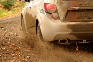 Matt Hoffman / Matt Pionk Chevy Sonic RS on SS13, Trouble.