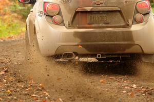 Matt Hoffman / Matt Pionk Chevy Sonic RS on SS13, Trouble.