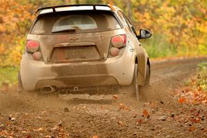 Matt Hoffman / Matt Pionk Chevy Sonic RS on SS13, Trouble.