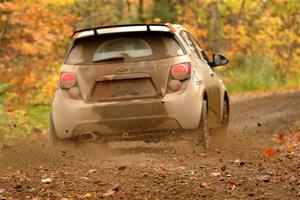 Matt Hoffman / Matt Pionk Chevy Sonic RS on SS13, Trouble.