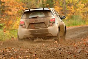 Matt Hoffman / Matt Pionk Chevy Sonic RS on SS13, Trouble.