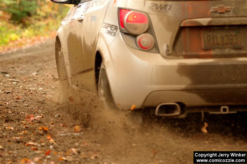 Matt Hoffman / Matt Pionk Chevy Sonic RS on SS13, Trouble.