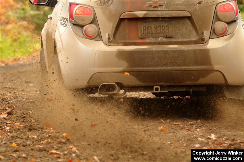 Matt Hoffman / Matt Pionk Chevy Sonic RS on SS13, Trouble.