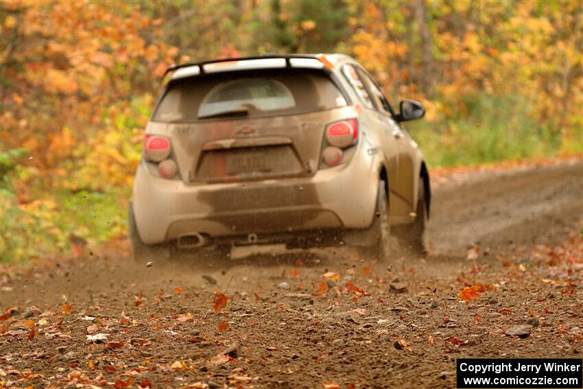 Matt Hoffman / Matt Pionk Chevy Sonic RS on SS13, Trouble.