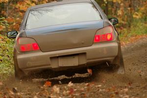 Brian Atwood / Kenny Michels Subaru Impreza on SS13, Trouble.