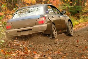 Brian Atwood / Kenny Michels Subaru Impreza on SS13, Trouble.