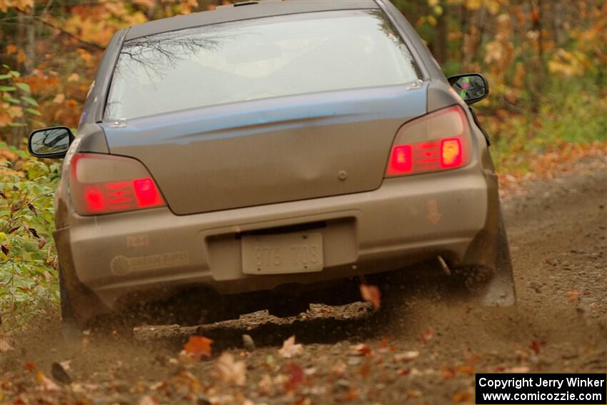 Brian Atwood / Kenny Michels Subaru Impreza on SS13, Trouble.