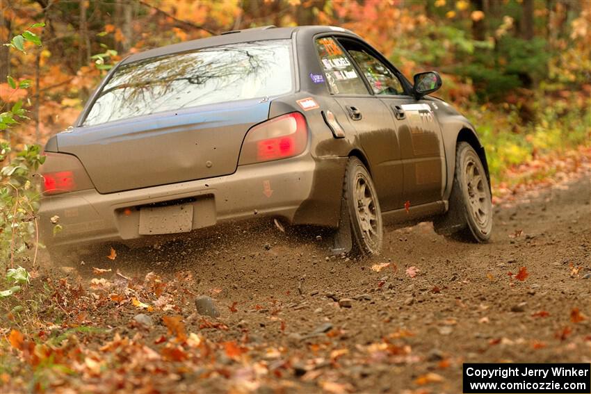 Brian Atwood / Kenny Michels Subaru Impreza on SS13, Trouble.