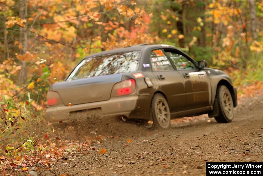 Brian Atwood / Kenny Michels Subaru Impreza on SS13, Trouble.