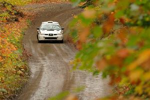 Brad Hayosh / Keegan Helwig Subaru WRX STi on SS13, Trouble.