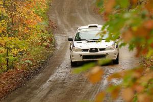 Brad Hayosh / Keegan Helwig Subaru WRX STi on SS13, Trouble.