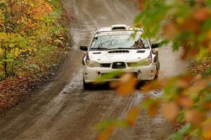 Brad Hayosh / Keegan Helwig Subaru WRX STi on SS13, Trouble.