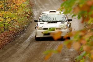 Brad Hayosh / Keegan Helwig Subaru WRX STi on SS13, Trouble.